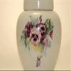 Pansy Funeral Urn - Pansies Cremation Urn for Human Ashes - Hand Made Pottery view 3