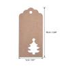100 Pcs Kraft Paper Hollow Christmas Tree Gift Tags with String Christmas Wrapping Tags Blank Brown Gift Tag Vintage Craft Hang Tags with 100 Feet Jute Twine view 4