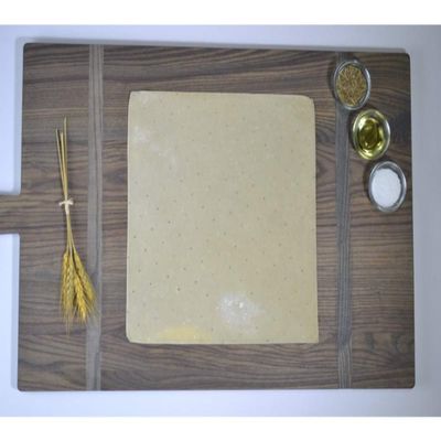 Ultra Thin Crust Par Baked Square Pizza Shell Flatbread, 12 x 12 inch -- 40 per case.