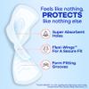 Always Infinity Feminine Pads for Women, Flexfoam Pads with Wings, Size 3, Extra Heavy Absorbency, Unscented, 84 Count (3 Packs of 28) view 2