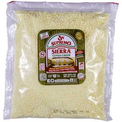 VV Supremo Sierra Queso Cotija Crumbling Cheese, 2.2 Pound -- 6 per case.