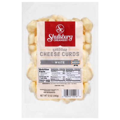 Shullsburg Creamery - Fresh White Cheddar Cheese Curds - 12 oz.