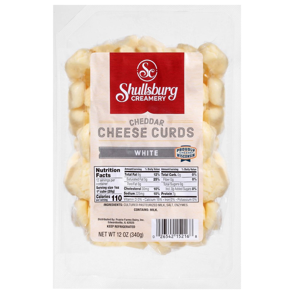 Shullsburg Creamery - Fresh White Cheddar Cheese Curds - 12 oz.
