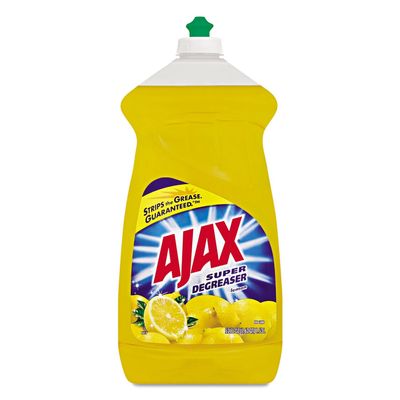 Ajax Dish Detergent, Lemon Scent, 52 Oz Bottle, 6/Carton