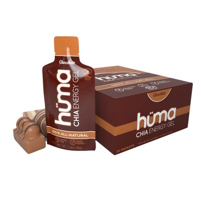 Huma Chia Energy Gel - Box of 24 (Chocolate)