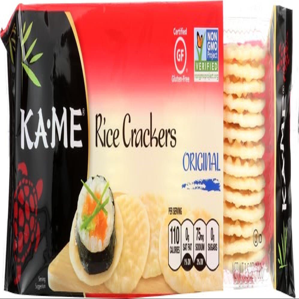 KA-ME Rice Crackers Gluten Free Original -- 3.5 oz - 2 pc