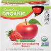 Santa Cruz Organic Apple Sauce Apple Strawberry -- 4 Pouches - 2 pc view 1
