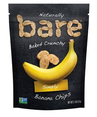 Bare Baked Crunchy Banana Chips Gluten Free Plain -- 2.7 oz - 2 pc