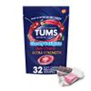 TUMS Chewy Delights Ultra Strength Antacid Soft Chews for Chewable Heartburn Relief and Acid Indigestion Relief, Very Cherry - 32 Count view 1