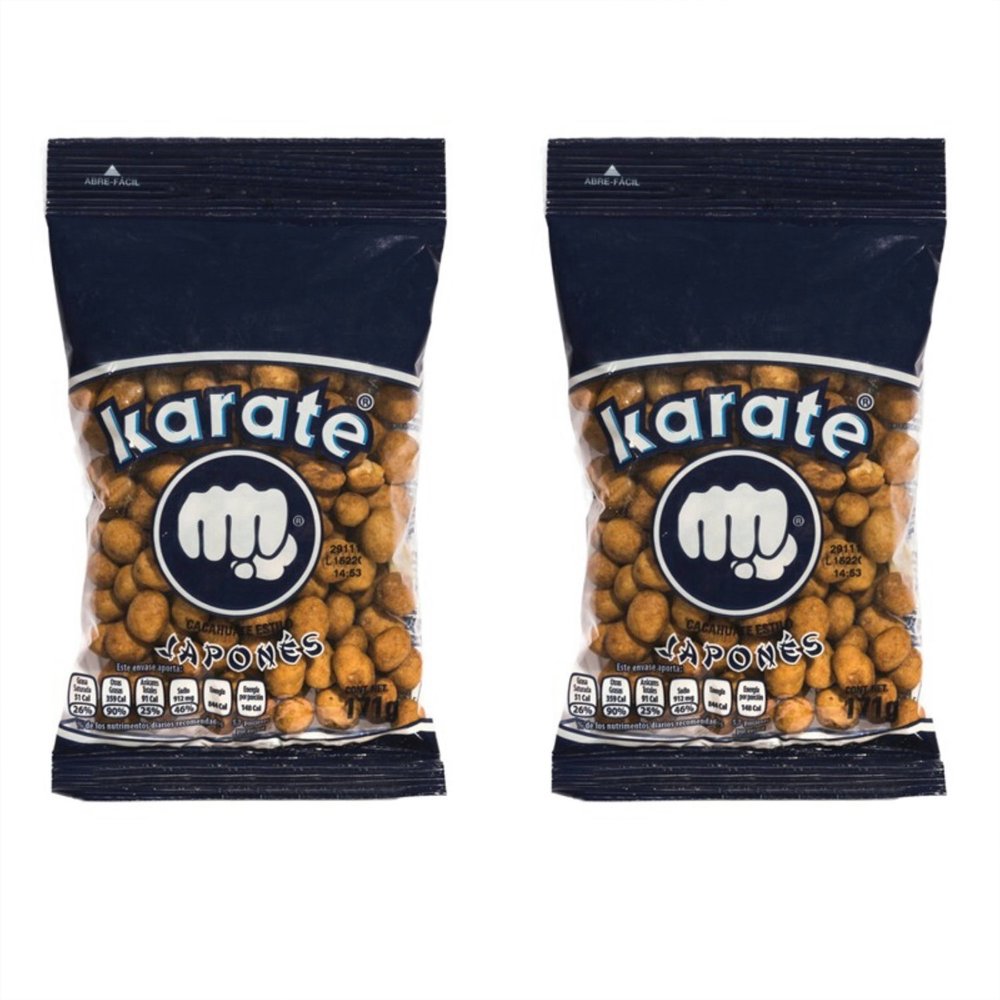 Cacahuates Karate estilo japons 171 g - Peanuts (pack of 2)