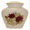Roses Urn- Cremation Urn or Keepsake for Ashes - Hand Made Pottery (Large 136 Cubic Inches) view 1