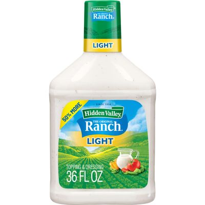 Hidden Valley Original Ranch Light Topping and Dressing, Gluten Free, 36 Ounce Bottle (Package May Vary)