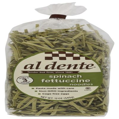 Al Dente Spinach Fettuccine Pasta -- 12 oz - 2 pc