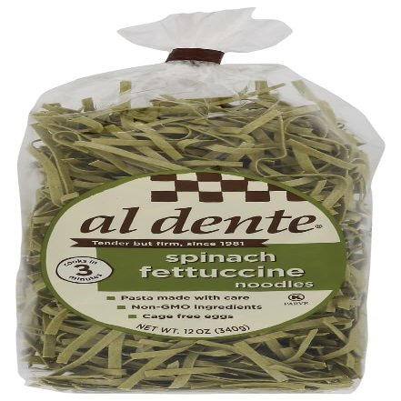 Al Dente Spinach Fettuccine Pasta -- 12 oz - 2 pc