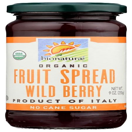 Bionaturae Organic Fruit Spread Wild Berry -- 9 oz - 2 pc