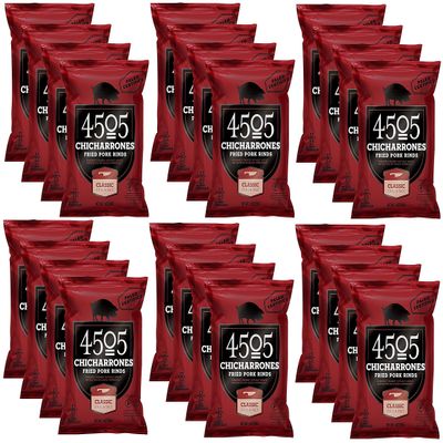 4505 Chicharrones (Fried Pork Rinds) (Classic Chili & Salt), 24 pack