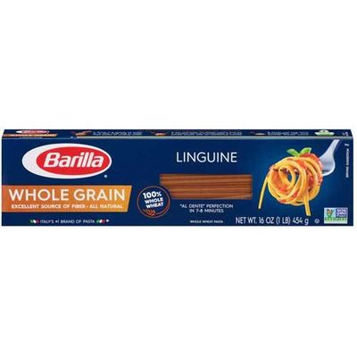 Barilla Whole Grain Linguine Pasta, 16 Ounce -- 20 per case.