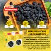 Sunbest Natural Jumbo Black Raisins, 3 lbs  Naturally Sweet Dried Fruit  California Dried Grapes for Trail Mix, Salads & Snacking  Non-GMO, Vegan & Kosher (48 oz) view 4