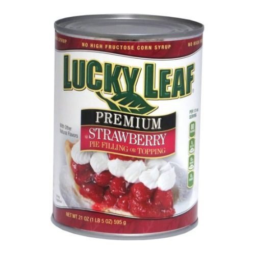 Lucky Leaf Premium Strawberry Pie Filling, 21 Ounce -- 8 per case.