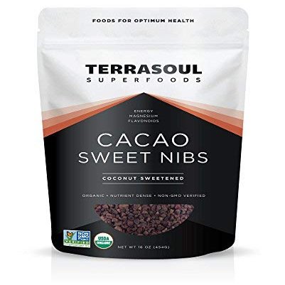 Terrasoul Superfoods Organic Sweet Cacao Nibs, 5 Pounds