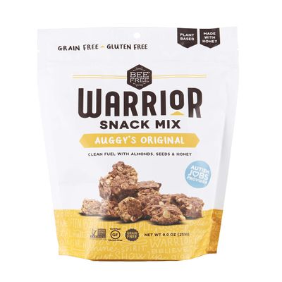 BeeFree Warrior Mix Granola | Gluten Free, Grain Free, & Paleo, Auggy's Original Mix, 9 Ounce Bag