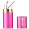 2 Packs Nebee Fashion Pocket Readers Ultra Slim Compact Reading Glasses Spring Temple w/Portable Nebee Fashion Pocket Clip Aluminum Case Pink +2.00 view 2