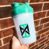 MIXT Energy Shaker Bottle, 16 oz. Shaker Bottle, BPA Free & Lid Mixing Technology (16 oz, Teal) view 2