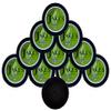 Jake's Mint Chew Spearmint 10 Cans with DC Crafts Nation Skin Can Cover - Black view 1