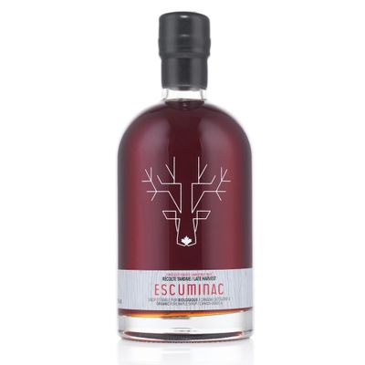 Escuminac Late Harvest Maple Syrup  Organic, Grade A Canada | Dark Robust Taste | 16.9 fl oz Glass Bottle | 100% Pure Canadian Syrup | Gourmet Gift