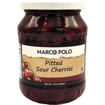 Marco Polo Pitted Sour Cherries, 24 oz
