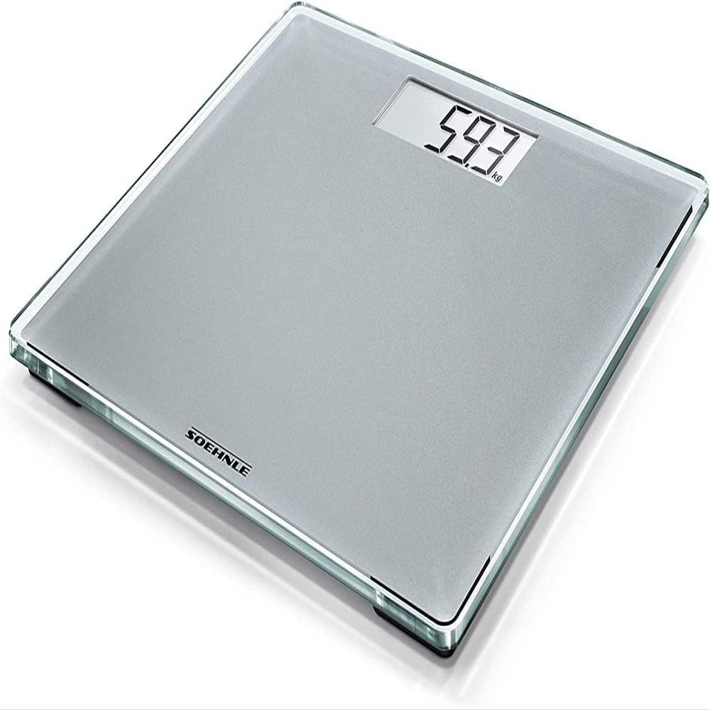 Soehnle Style Sense Compact 300 Bathroom Scales, Compact Digital Weighing Scales, Scales for Body Weight with Easy-to-Read LCD Display, Extra-Flat Body Weight Scale, Ideal for Small Bathrooms