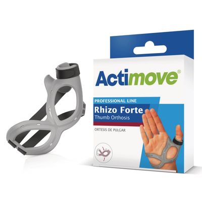 Actimove Professional Line Rhizo Forte Thumb Brace, Left, Gray, Small