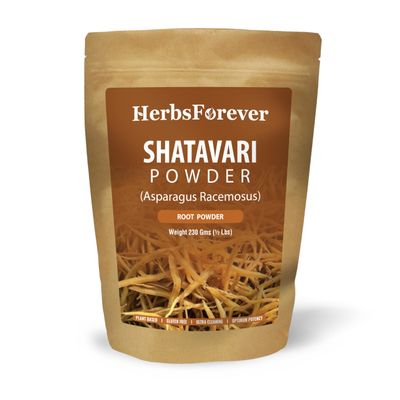 HerbsForever Shatavari Powder Asparagus Racemosus Lactation Support Herb Non GMO, Vegan 230 GMS