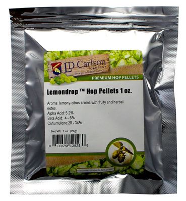 HopUnion Hop Pellets for Home Brew Beer Making (Lemondrop)1 oz.