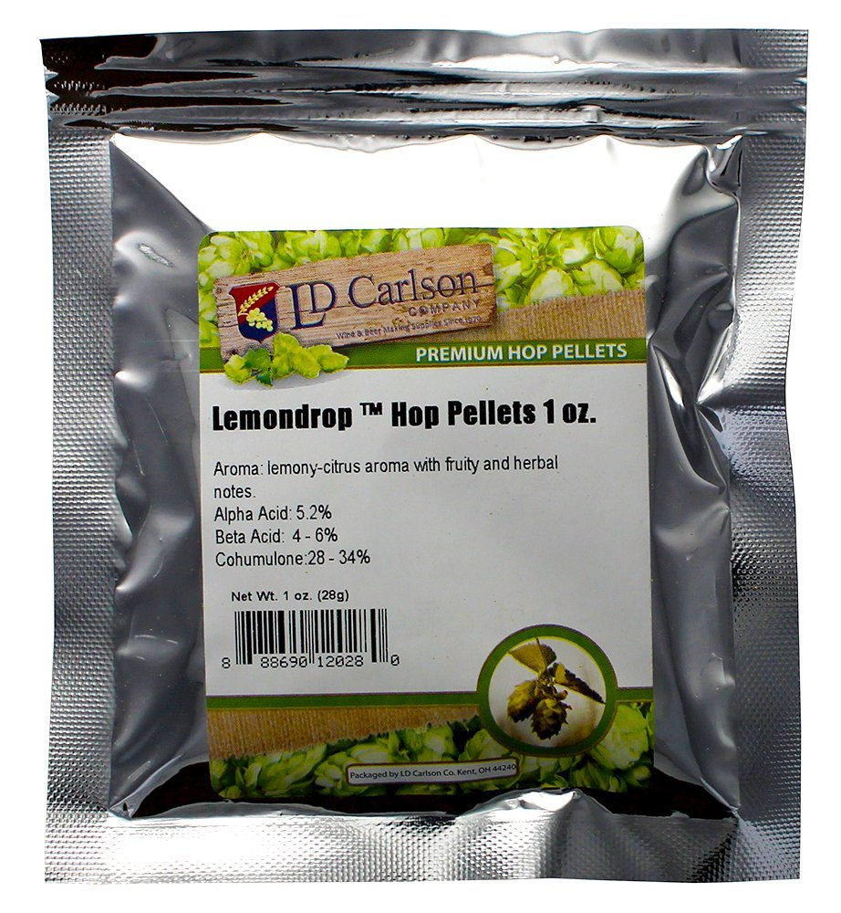 HopUnion Hop Pellets for Home Brew Beer Making (Lemondrop)1 oz.