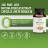 bixa BOTANICAL Mucuna Pruriens Extract Capsules (Kapikacchu/Velvet Bean/Kaunch Beej)  60 Veg Capsules (450mg) view 4