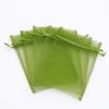 100 pcs 4x6" (10x15cm) Organza Bags Wedding Favor Bags Party Gift Bags Candy Bag Jewelry Pouch Drawstring Bag FB999 (Olivine - FB017) view 1
