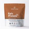 Sprout Living Epic Protein, Plant Based Protein & Superfoods Powder, Chocolate Maca Powder | 20 Grams Organic Protein Powder, Vegan, Non Dairy, Non-GMO, Gluten Free, Low Sugar (5 Pound, 60 Servings) view 1