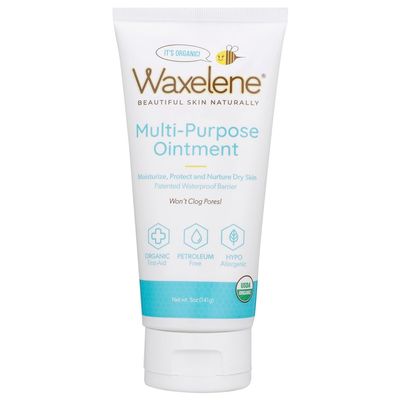 Waxelene Multipurpose Ointment Large Tube, Organic Aerated Balm the Petroleum Jelly Alternative Soothing Botanical Eczema Dry Skin Face Moisturizer