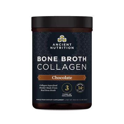 Ancient Nutrition Collagen Powder, Bone Broth Collagen, Chocolate, Hydrolyzed Multi Collagen Peptides, Supports Skin and Nails, Joint Supplement, 30 Servings, 18.6oz
