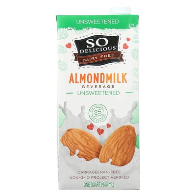 So Delicious, Almond Milk Unsweetened Aseptic, 32 Fl Oz6
