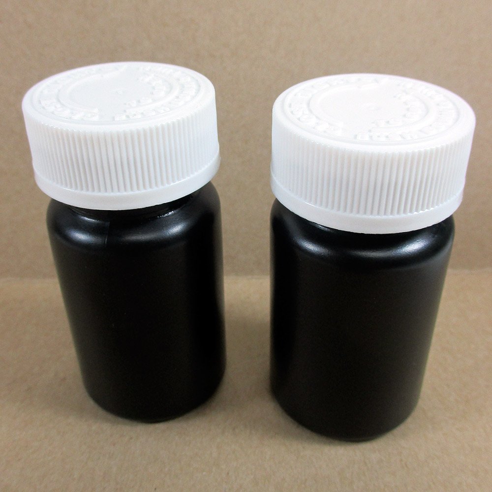 2 Empty Plastic Pill Bottles Medicine Container Vitamin Case Drug Capsule Holder