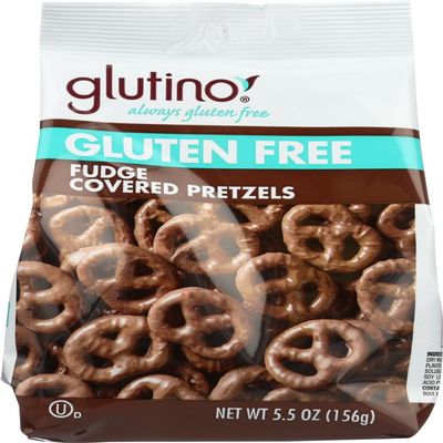 Glutino Gluten Free Chocolate Covered Pretzels Fudge -- 5.5 oz - 2 pc