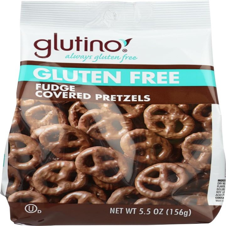 Glutino Gluten Free Chocolate Covered Pretzels Fudge -- 5.5 oz - 2 pc