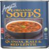 Amy's Soup, Vegan Quinoa, Kale and Red Lentil Soup, Gluten Free, Made With Organic Vegetables and Lentils, Canned Soup, 14.4 Oz view 1