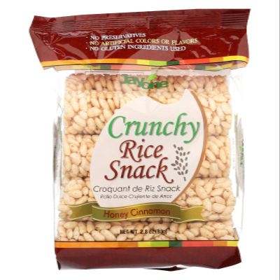 Jayone Rice Snack Crunchy honey Cinnamon, 2.8 oz