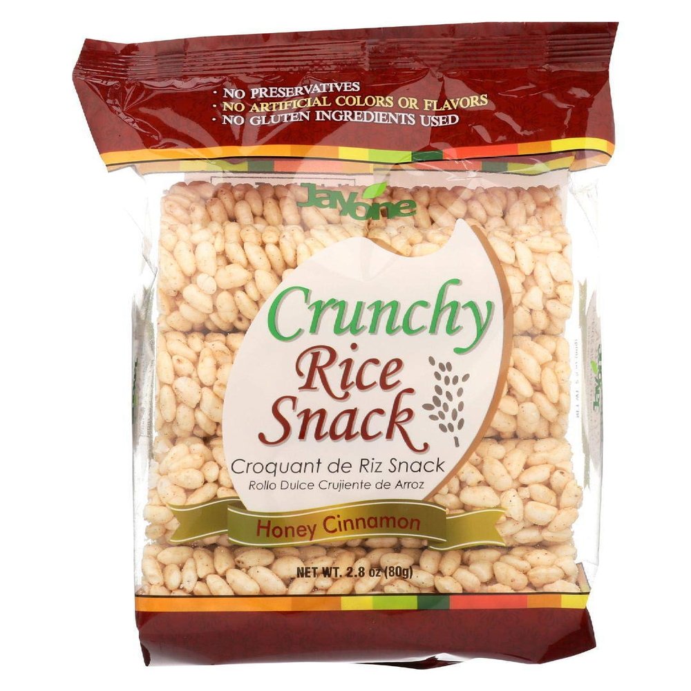 Jayone Rice Snack Crunchy honey Cinnamon, 2.8 oz