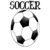 6" Round - Soccer Birthday - Edible Cake/Cupcake Party Topper - D21999 view 1