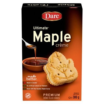 Dare Ultimate Maple Creme Cookies 300g from Canada