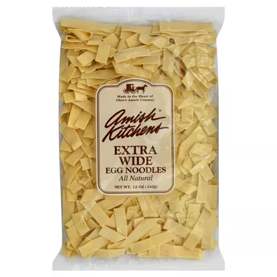 Amish Kitchen Extra Wide Egg Noodle, All Natural, 12 Ounces (Pack Of 12)